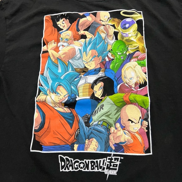 Dragon Ball Z Super Black Graphic T-Shirt Size XL - Picture 2 of 5